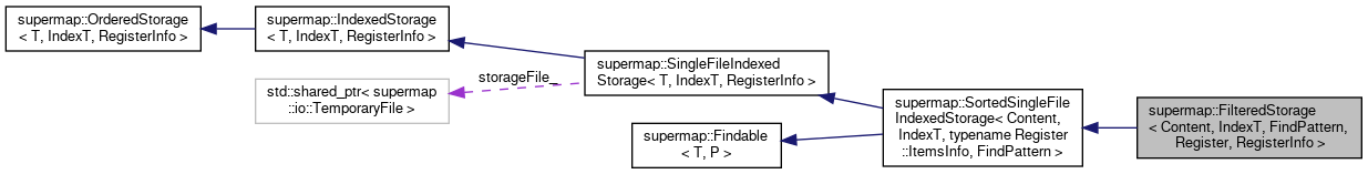 Supermap: supermap::FilteredStorage Class Template Reference